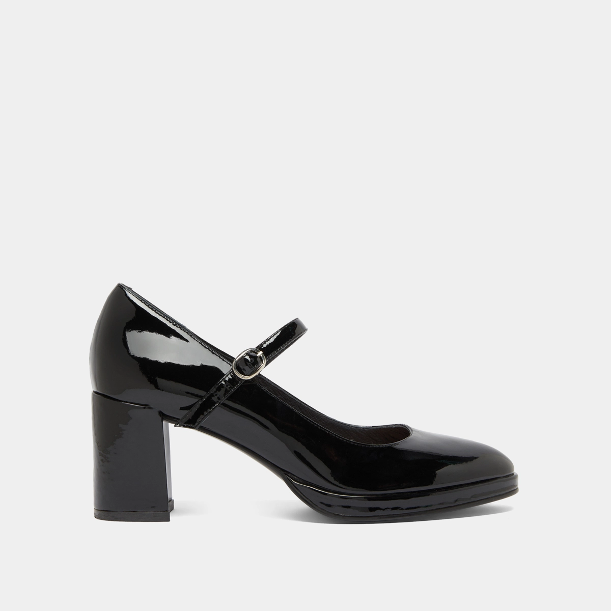 Babies à talons en vernis noir | DEBRE | Jonak