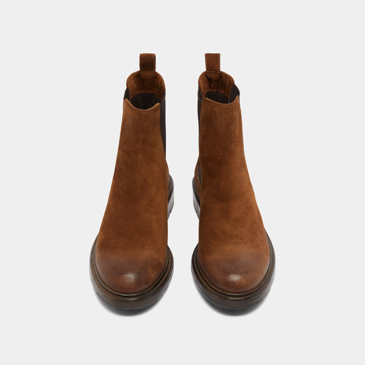 Boots à élastiques et semelles crantées en croûte cognac | CELINA | Jonak