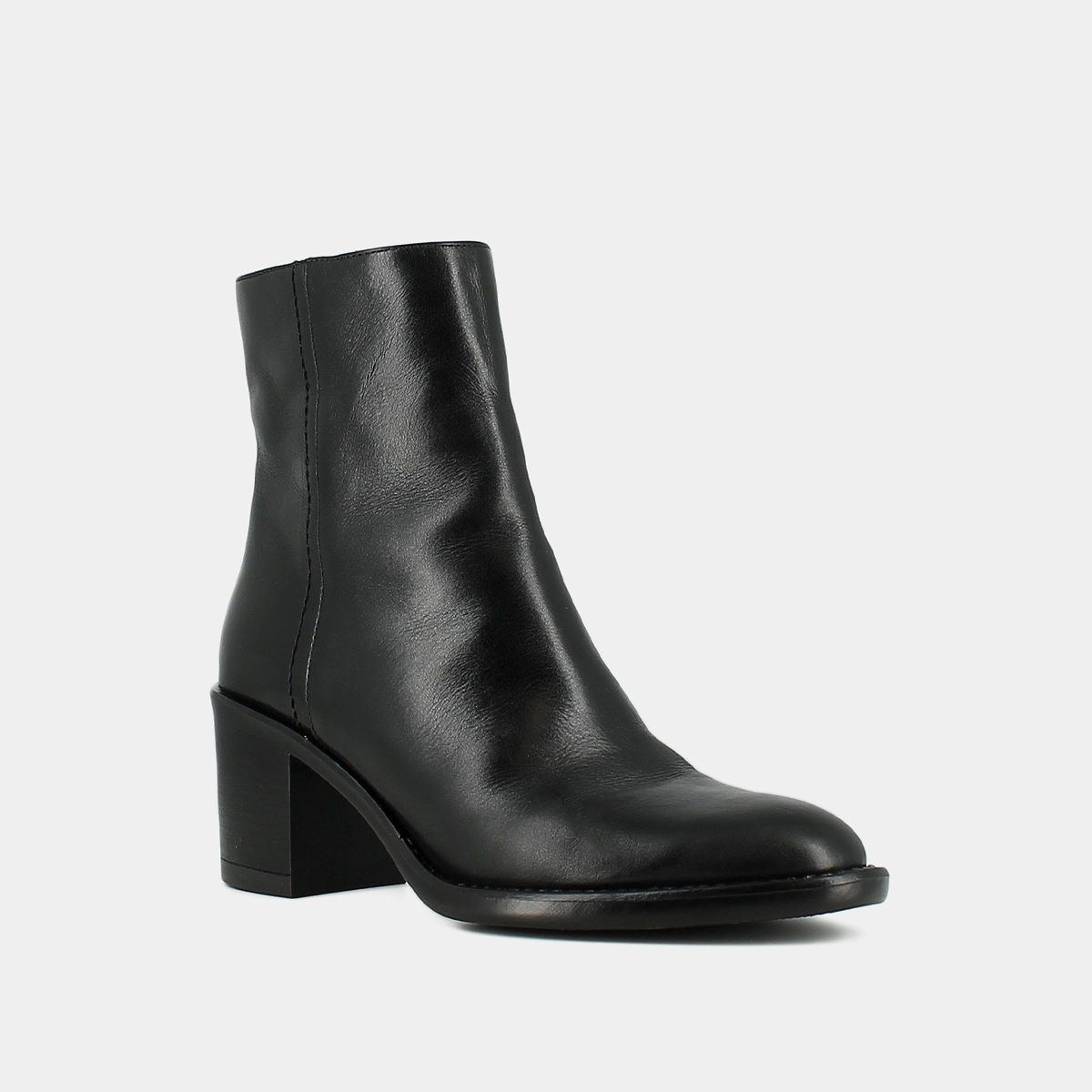 Bottines à talons en cuir noir | CAJUN | Jonak