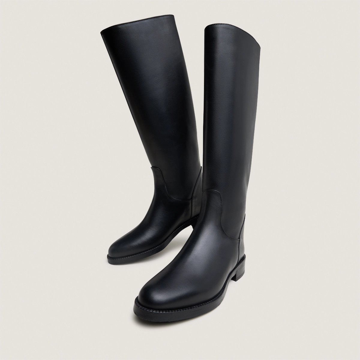 Bottes hautes en cuir noir | FLEUR | Jonak