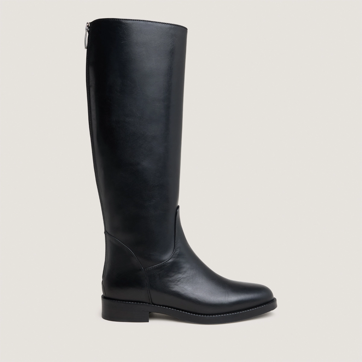 Bottes hautes en cuir noir | FLEUR | Jonak
