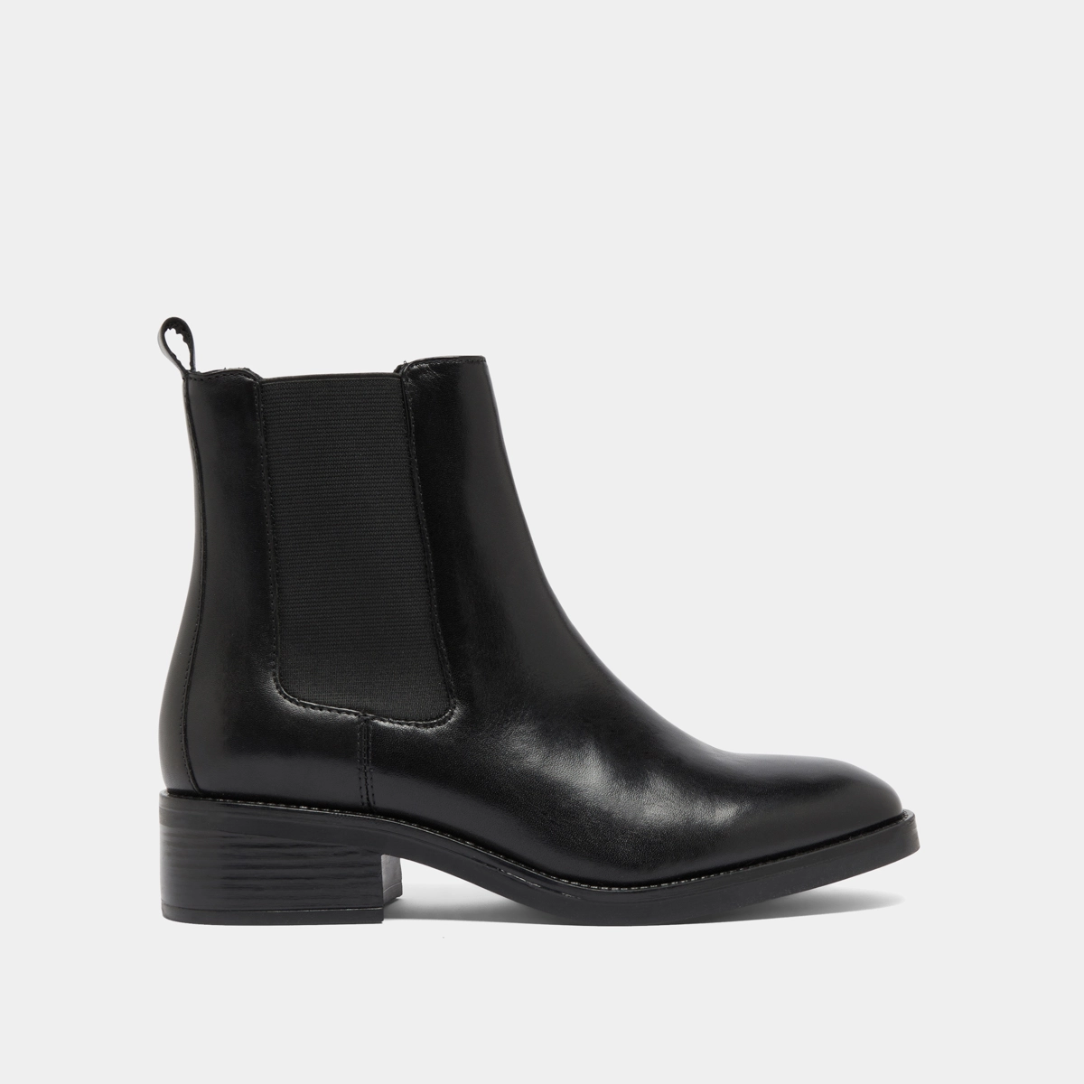 Boots à élastiques en cuir noir | GABRIELLE | Jonak