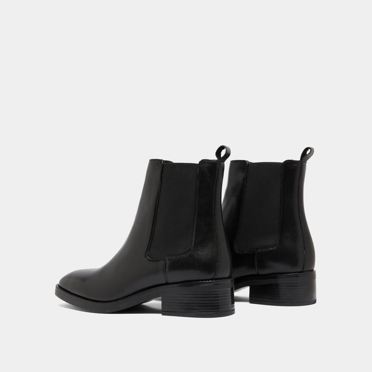 Boots à élastiques en cuir noir | GABRIELLE | Jonak