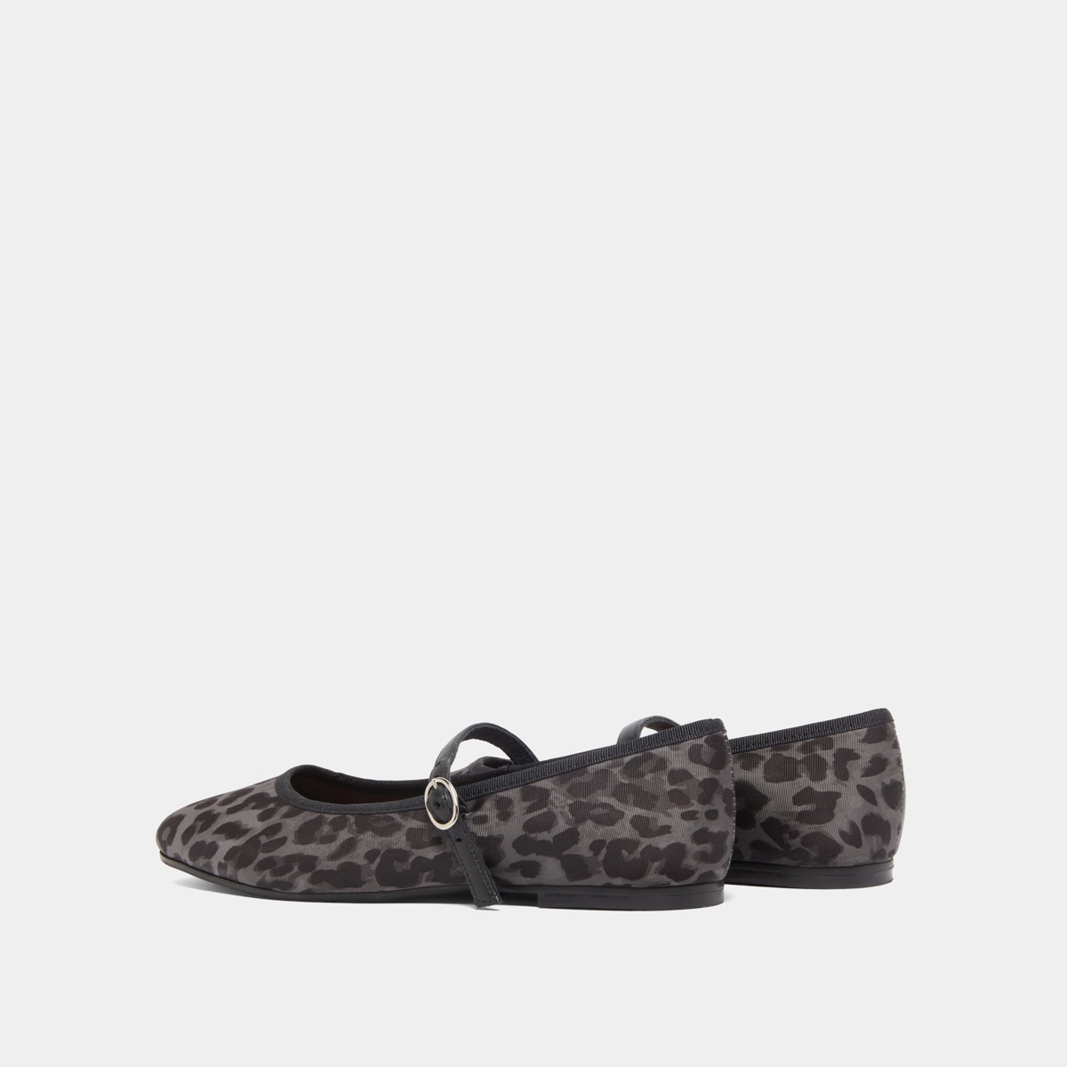 Ballerines à brides en textile léopard gris | DOUCEUR | Jonak