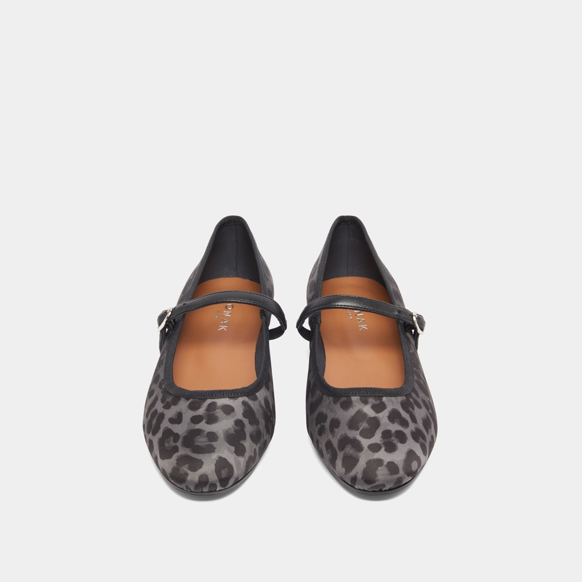 Ballerines à brides en textile léopard gris | DOUCEUR | Jonak