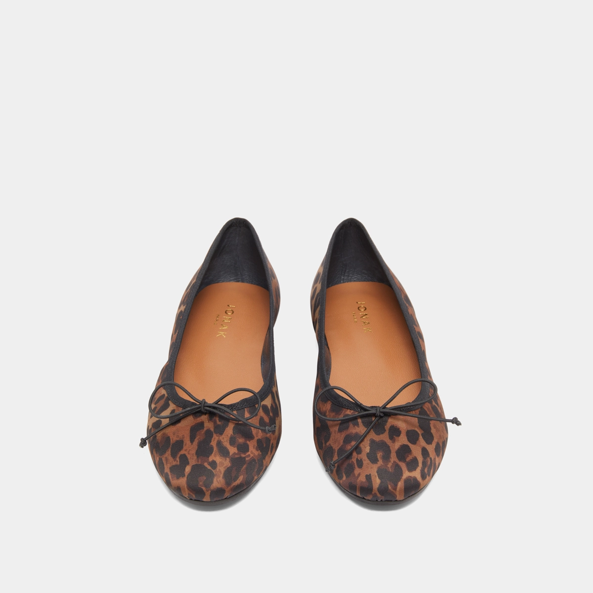 Ballerines à lacets en textile léopard marron | DELFINA | Jonak