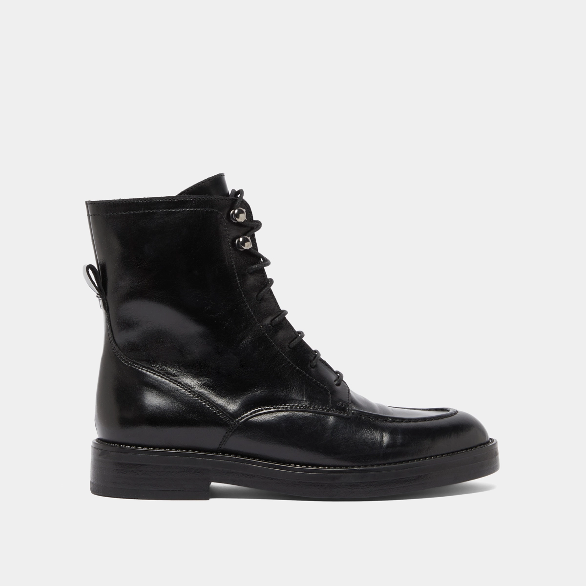 Boots &agrave; lacets en cuir noir | ALIDA | Jonak