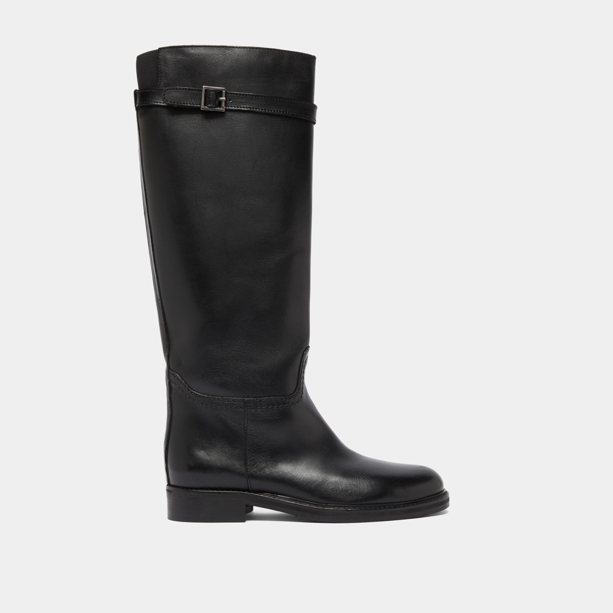 Bottes hautes en cuir noir | ROMANE | Jonak