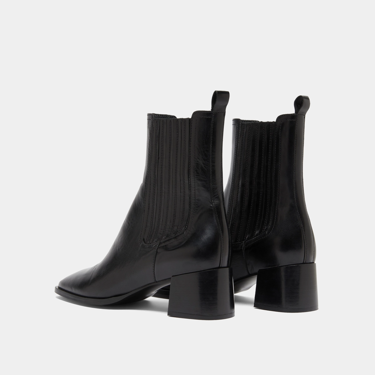 Bottines à fronces en cuir noir | DINGO | Jonak