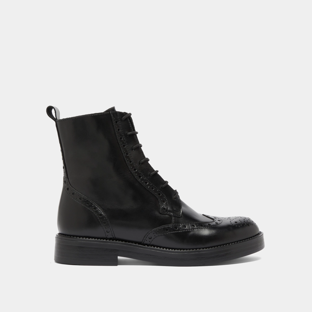 Boots à lacets en cuir noir | ARI | Jonak