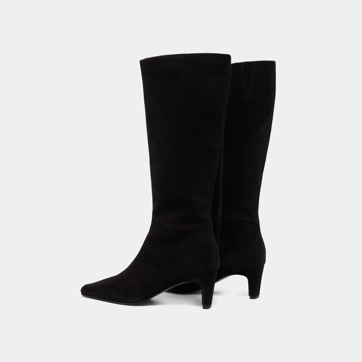 Bottes &agrave; talons et bouts pointus en croute noire | DANOU | Jonak
