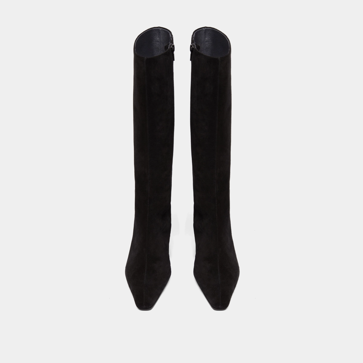 Bottes &agrave; talons et bouts pointus en croute noire | DANOU | Jonak