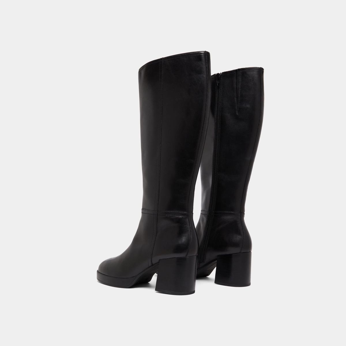 Bottes à talons en cuir noir | ANELIA | Jonak