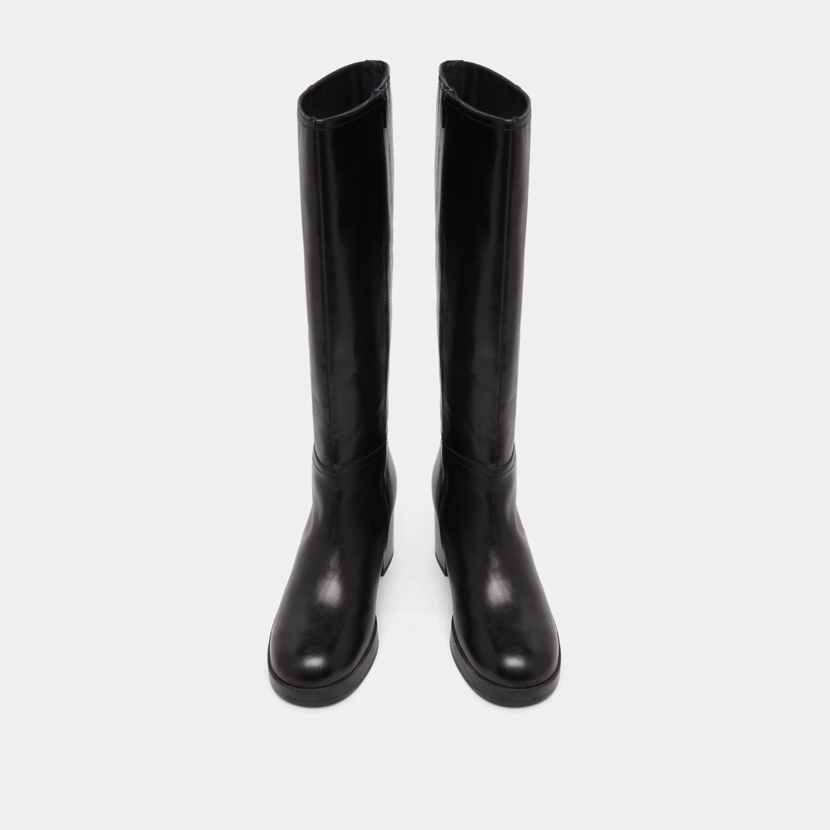 Bottes à talons en cuir noir | ANELIA | Jonak