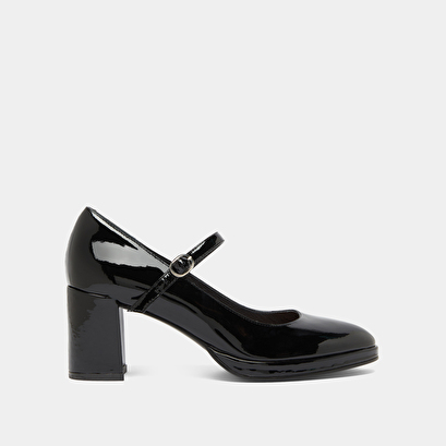 Babies à talons en vernis noir | DEBRE | Jonak