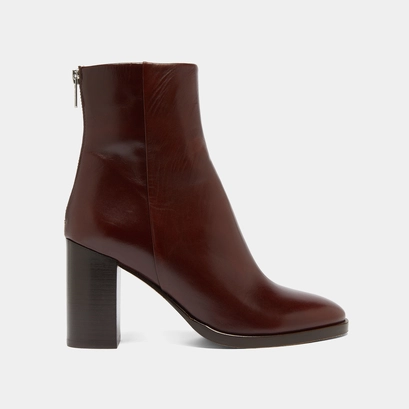 Bottines à talons marron