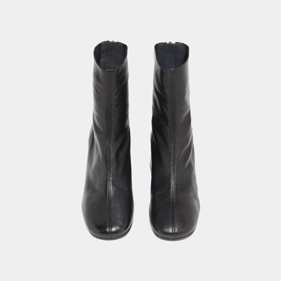Bottines à fermetures éclairs arrières noir