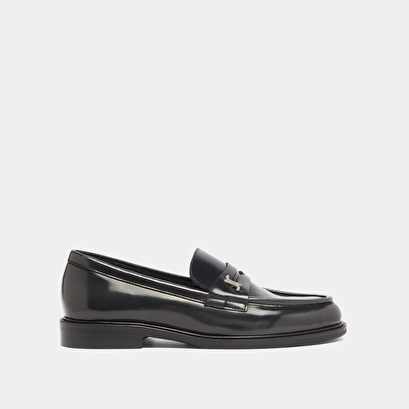 Mocassins à bouts arrondis en cuir glacé gris | DUEDI | Jonak