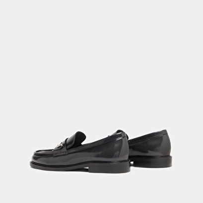 Mocassins à bouts arrondis en cuir glacé gris | DUEDI | Jonak