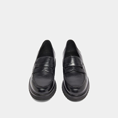 Mocassins à semelles crantées en cuir noir | ARLO | Jonak
