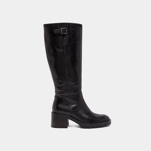 Bottes &agrave; semelles crant&eacute;es en cuir noir | CECILIEN | Jonak