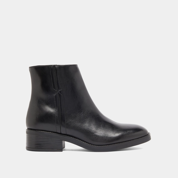 Boots basses en cuir noir | GAB | Jonak