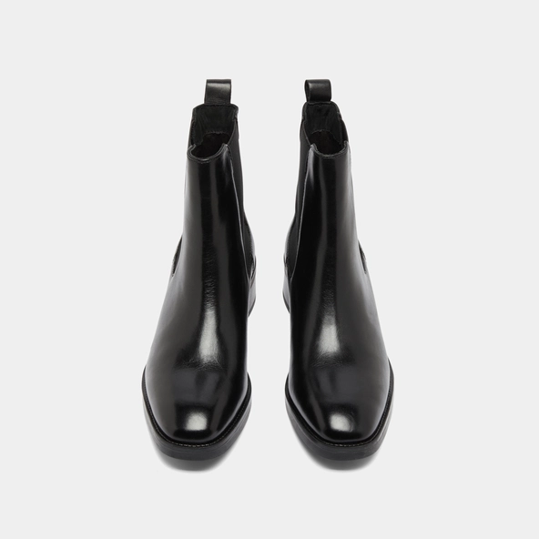 Boots à élastiques en cuir noir | GABRIELLE | Jonak