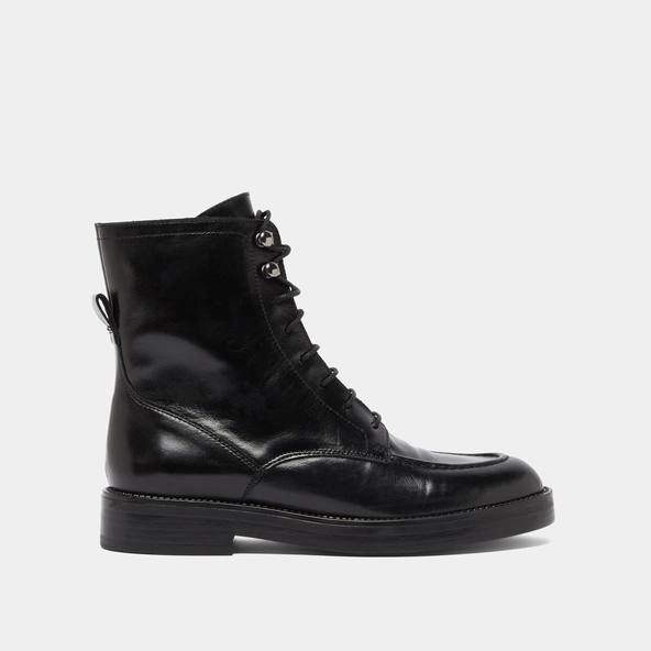 Boots &agrave; lacets en cuir noir | ALIDA | Jonak