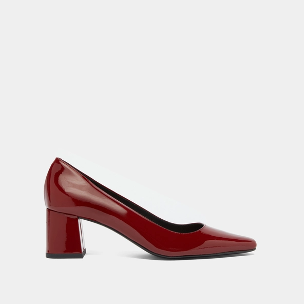 Escarpins &agrave; talons recouverts en vernis rouge carmin | DULINA | Jonak