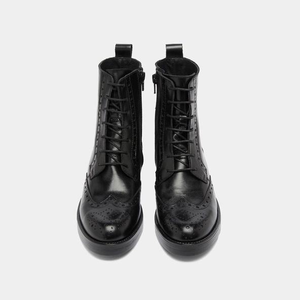 Boots à lacets en cuir noir | ARI | Jonak