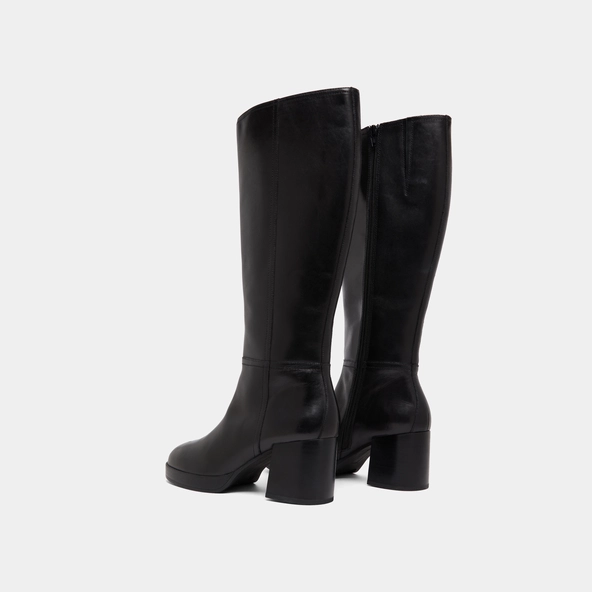 Bottes à talons en cuir noir | ANELIA | Jonak