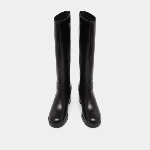 Bottes à talons en cuir noir | ANELIA | Jonak