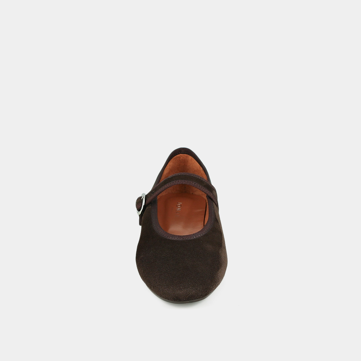 Ballerines à brides et boucles ajustantes en velours marron foncé | DEESSE | Jonak