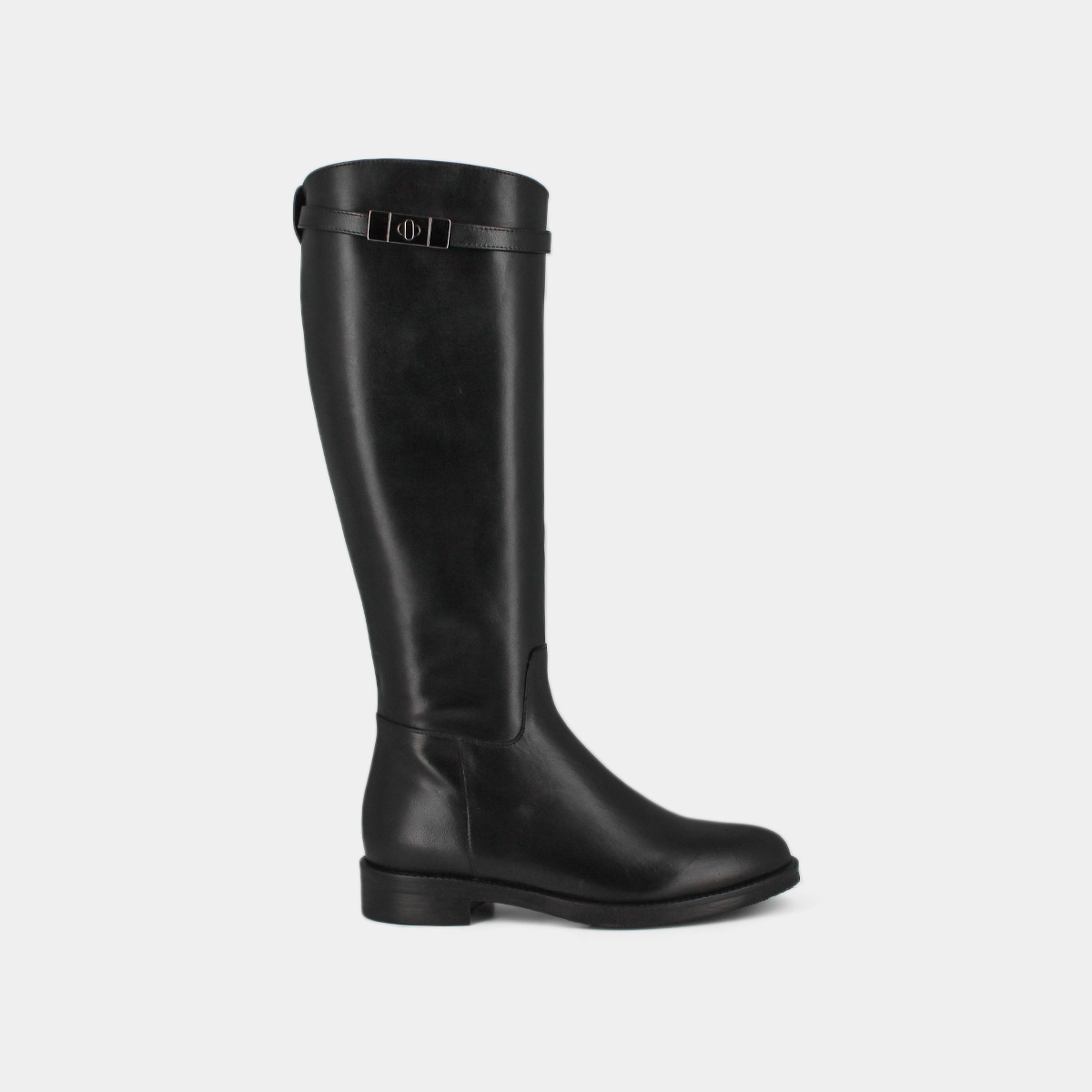 Bottes à bouts ronds en cuir noir | FLY | Jonak