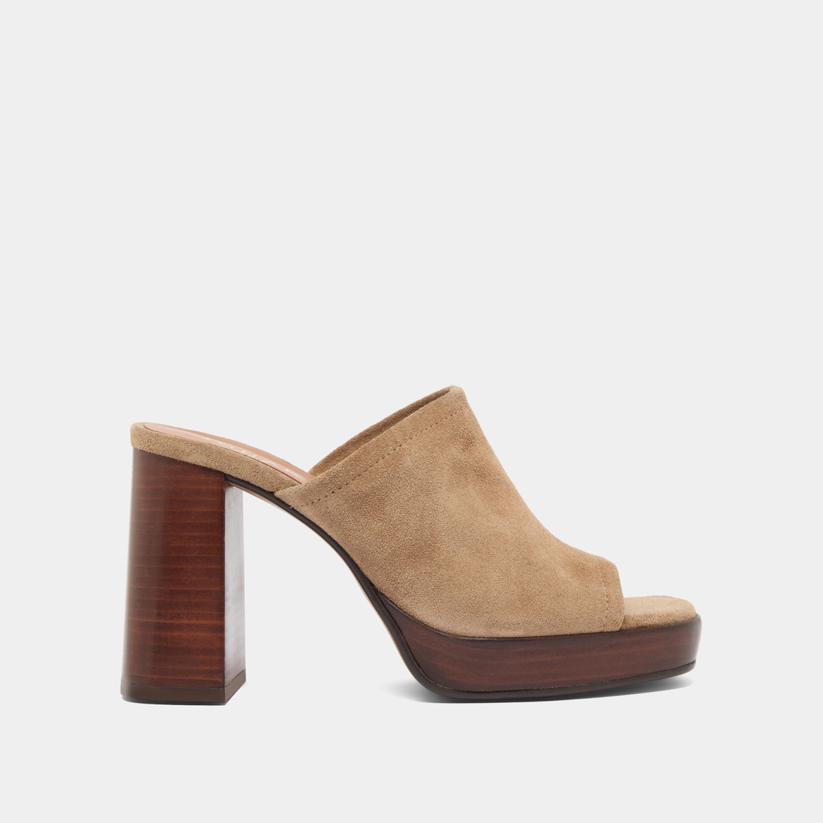 Mules à talons en croute taupe | BAYA | Jonak