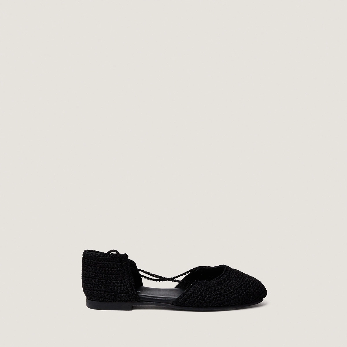 Ballerines à lacets en crochet noir | WULLY | Jonak