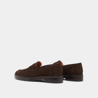 Mocassins à bouts ronds en croute marron foncé | MIRNA | Jonak