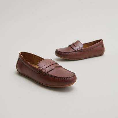 Mocassins froncés en cuir cognac | ANTONIA | Jonak