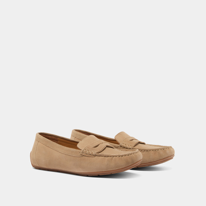 Mocassins froncés en velours beige | ANTONIA | Jonak
