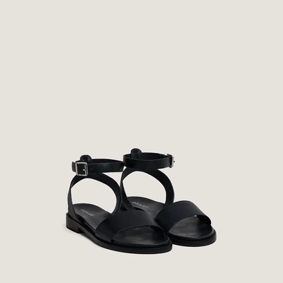 Sandales à brides et boucles ajustables noir