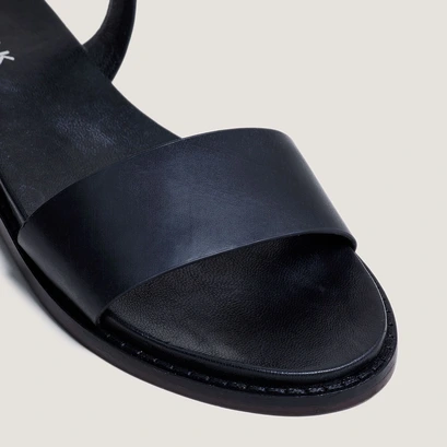 Sandales à brides et boucles ajustables noir