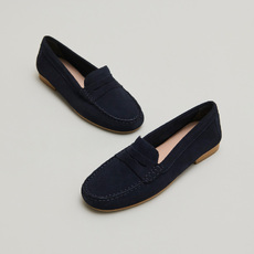 Mocassins &agrave; surpiq&ucirc;res marine