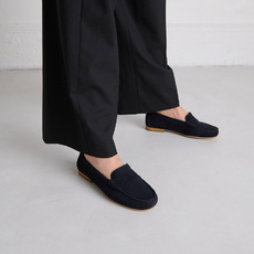 Mocassins &agrave; surpiq&ucirc;res marine