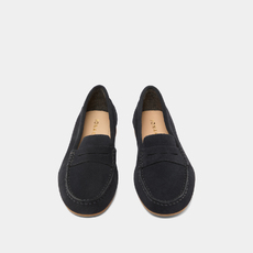 Mocassins &agrave; surpiq&ucirc;res marine