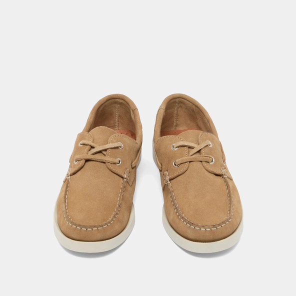 Derbies &agrave; lacets &eacute;pais et surpiq&ucirc;res en croute beige | OMBELINE | Jonak