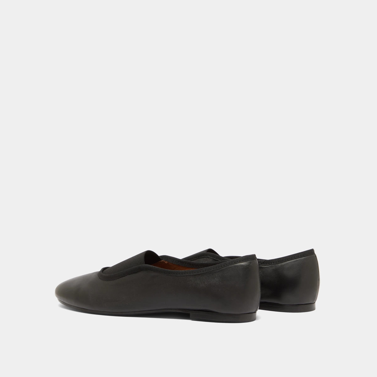 Ballerines &agrave; &eacute;lastiques en cuir noir | DABO | Jonak
