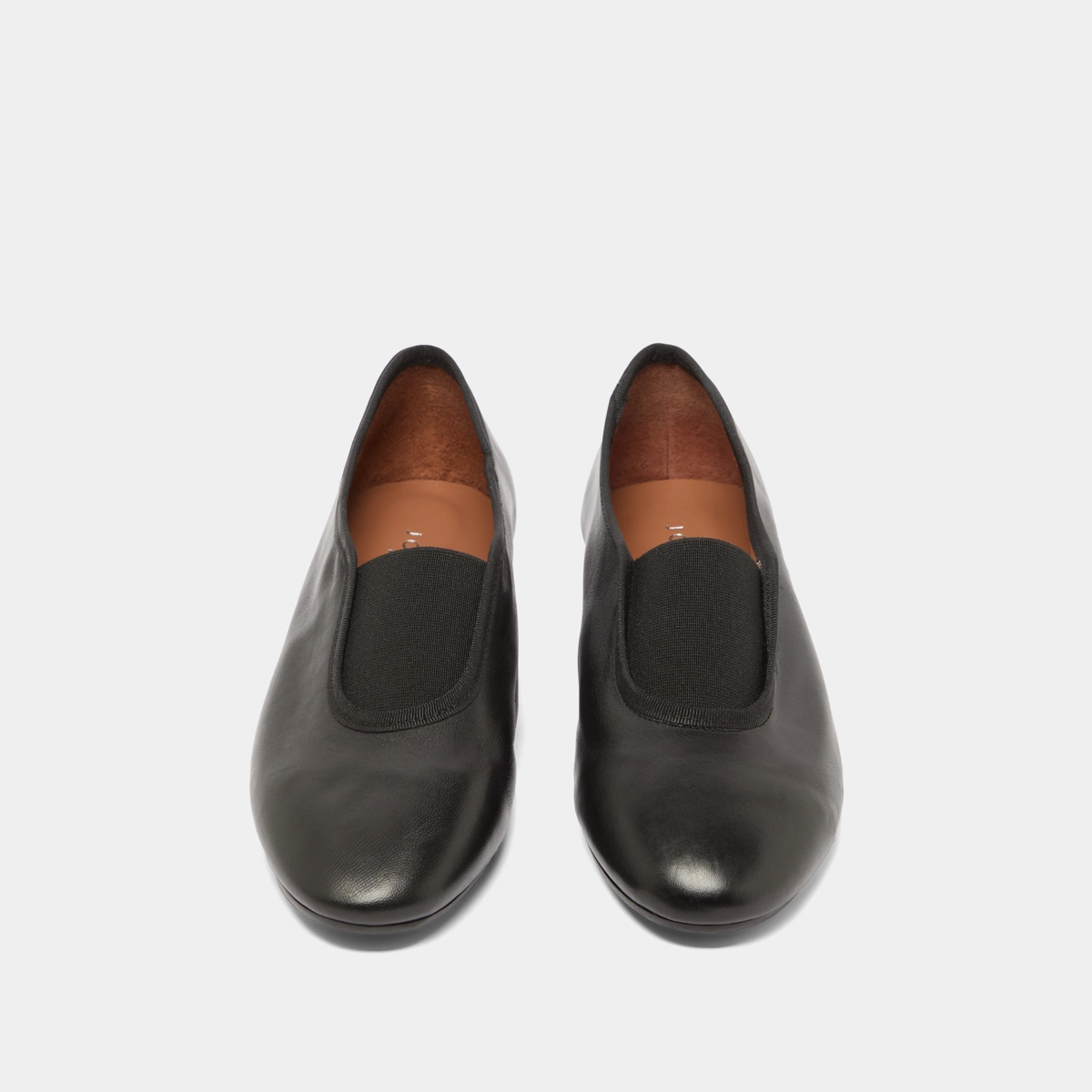 Ballerines &agrave; &eacute;lastiques en cuir noir | DABO | Jonak
