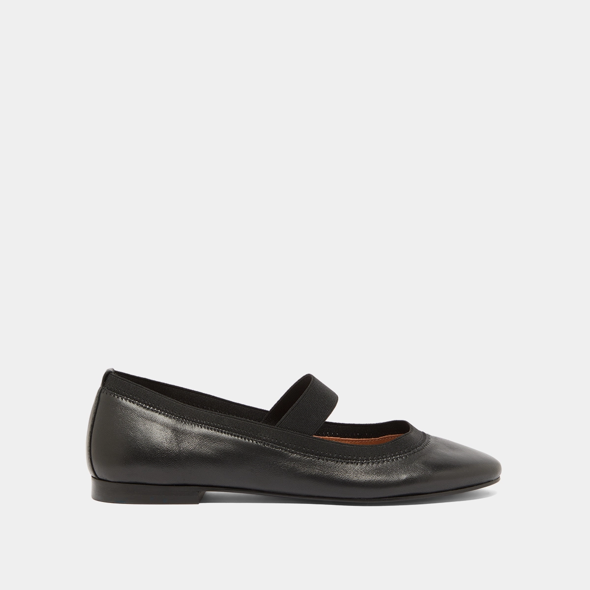 Ballerines à lanières en cuir noir | DABUS | Jonak