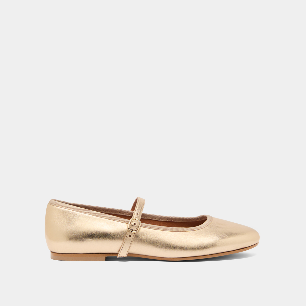 Ballerines à brides en cuir métallisé platine | DOUCEUR | Jonak