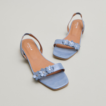 Sandales à fleurs en vernis jeans | ANOUCHKA | Jonak